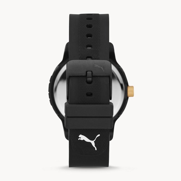 PUMA WATCH Reset V1 Three Black Silicone P5033 - Picture 7 of 8